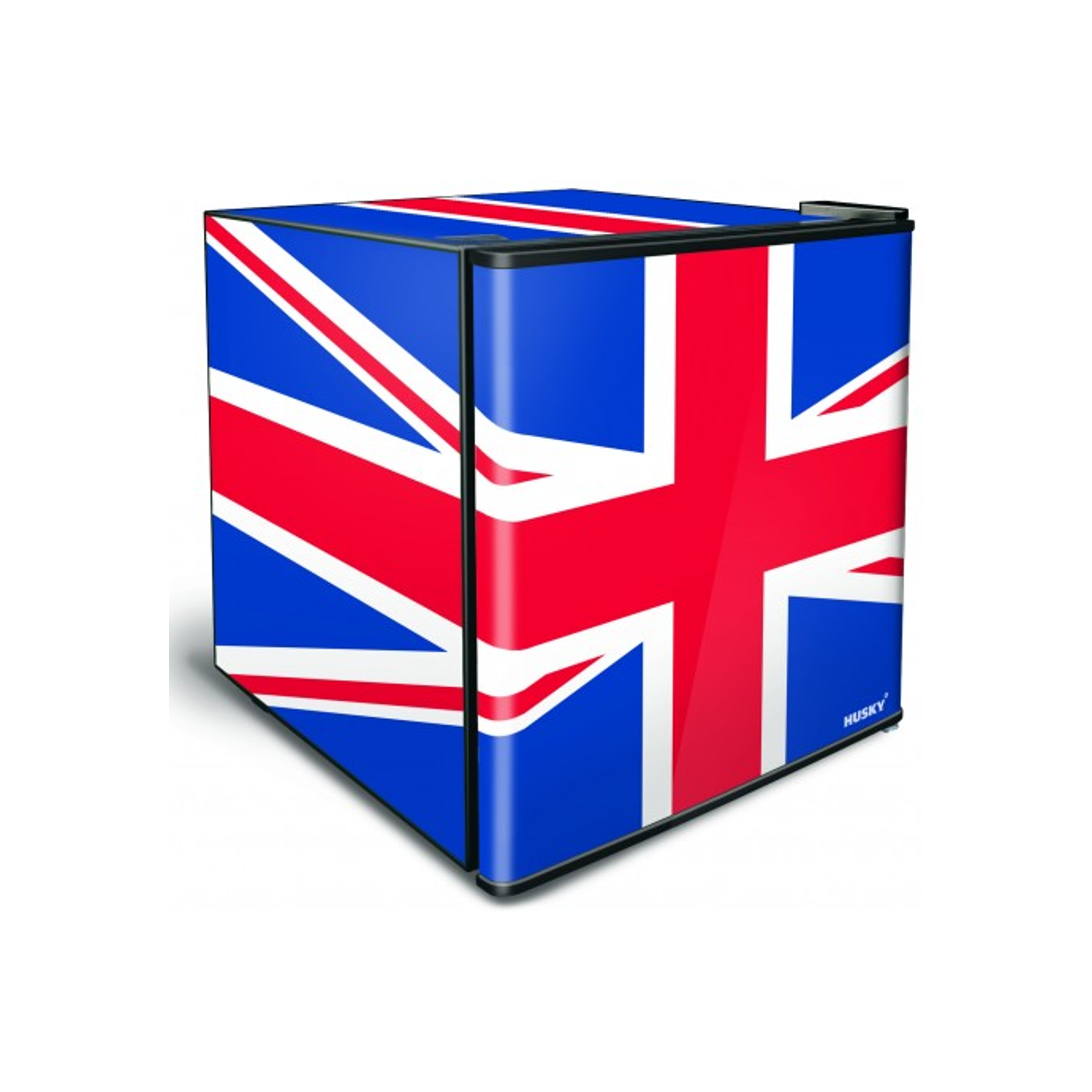 Husky 46l Bar Fridge with Solid Door - Union Jack Flag